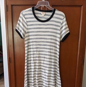 Mossimo Supply Co. Striped T-shirt Mini Dress